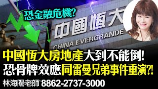 林海陽 預言提點 恐金融危機? 中國恆大房地產大到不能倒! 恐骨牌效應同雷曼兄弟事件重演? 20210917