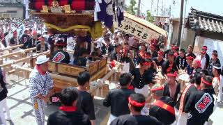 2017 撮って出し 貝塚宮夏祭り 本宮 感田神社宮入睦番:中町