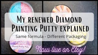 My Revamped Diamond Painting Putty is here! 🤩 - How to use \u0026 What's new? - Available on Etsy now