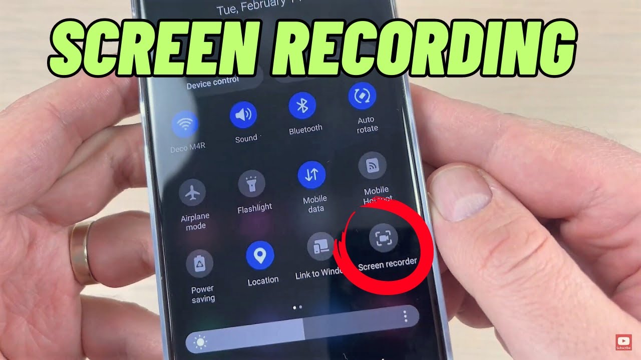 How To Screen Recording On Samsung Galaxy S23 Series Youtube