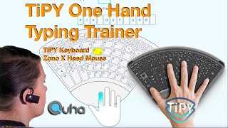 Quha Zono X TiPY Keyboard one hand Gaming Speed Typing Trainer