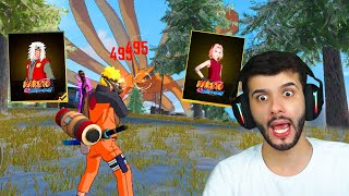 JOGUEI FREE FIRE ATÉ LIBERAR TODOS OS PERSONAGENS DO NARUTO!