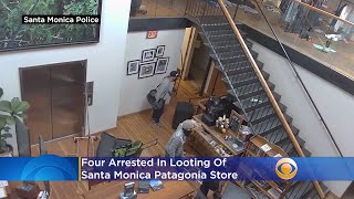 4 Arrested In Looting Of Santa Monica Patagonia; Stolen Safe Recovered