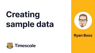 #TimescaleTuesday: Creating Sample Data - Doing more with generate_series() - Part 3