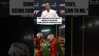 James Franklin spoke on the unsportsmanlike penalty after one of Virginia Tech