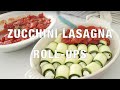 How to Make Zucchini  Lasagna Roll-ups!