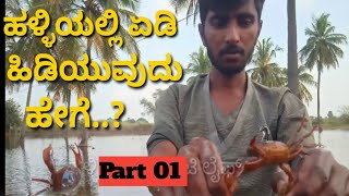 ನಮ್ಮ ಹಳ್ಳಿಯಲ್ಲಿ 🦀🦀ಏಡಿಕಾಯಿ ಹಿಡಿಯೋದು ಹೇಗೆ..(Part 01) #crab #villagelife #vlog #agriculture #lifestyle