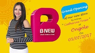 Catherine Tresa Opening the New store of BNew Mobiles at our Ongole