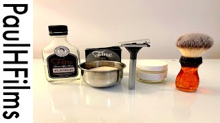 Wilkinson Sword Flip-Top DE Razor | Fine Platinum Shaving Soap