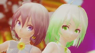 【東方MMD】「Hand in Hand 」初音ミク【チルノ 大妖精　夏ver】4k