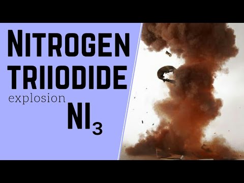 Nitrogen Triiodide Chemical Decomposition Contact Explosive Ni3