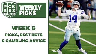 Week 6 Picks Against the Spread, Best Bets, Gambling Advice | Pick Six Podcast