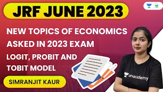 New Topics of Economics Asked in 2023 Exam | Logit, Probit and Tobit Model | Simranjit Kaur