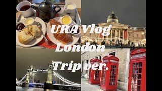 【留学Vlog】London｜クリスマスのロンドン旅行ver｜大英博物館｜オックスフォードストリート｜ノッティングヒルのロケ地巡り｜バッキンガム宮殿やロンドン市内観光｜イングリッシュブレックファースト