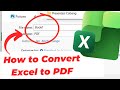 How to Convert Excel to PDF (Fast Export)