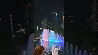 KLCC Park Petronas Twin Towers Symphony fountain