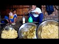 jungle man's wife cooks bamboo shots curry with rice || Jungle family cooking ||