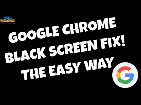 Google Chrome Browser Black Screen Fix For GPU Cache