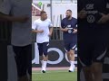 What is Karim Benzema saying to Kylian Mbappe? 🧐 #Shorts