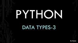 Python - Data Types-3 (Boolean, set())