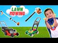 Lawn Mowers for Kids | Weed Eater & Leaf Blower | Yardwork for Kids | Fun Pretend Play for Toddlers