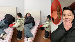 Dad Lets His Son Knock Up Hisスリーピングママ # comedy # cutebaby