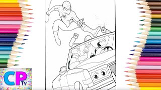 Spiderman Catches his Enemies Coloring Pages/Superhero Coloring/Jim Yosef - Firefly [NCS Release]