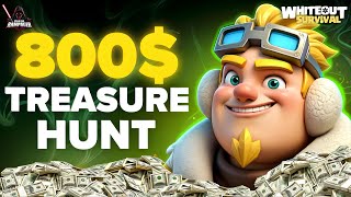 800$ pack buys TREASURE HUNT FULL VERSION Whiteout survival Rampager