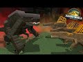 D-Rex Vs Spinosaurus Squad! - Jurassic World Rebirth Minecraft