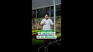 PÉ METÁLICO X PÉ DE MADEIRA | HIDROGOOD