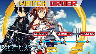 How to Watch SAO in Order | Where to Watch Sword Art Online (2024)