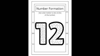 Do a Dot Number Coloring Pages 1-20 | Dot Marker Worksheets | Number Activity Pack