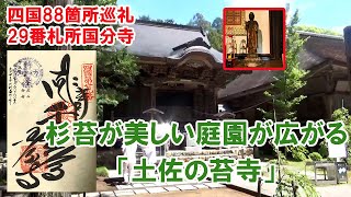 【お遍路】土佐の苔寺と呼ばれる29番札所国分寺【四国88箇所巡礼】