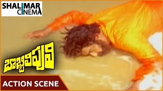 బొబ్బిలి పులి మూవీ || NTR And Satyanarayana Action Scene || NTR, Sridevi || Shalimarcinema