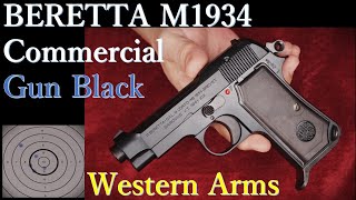 Beretta M1934 コマーシャル ガンブラックVer. / ウェスタンアームズ 正直、期待以上の集弾性に感動