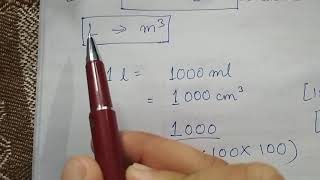 Conversion from Litre to cubic metre |  L to m3 | l to cm3  | Density Conversion | Physics