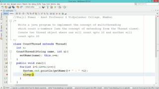 multithreading in java | create thread by extending Thread class | java tutorial for beginners