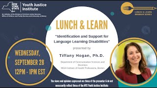 "Identification & Support for Language Learning Disabilities"