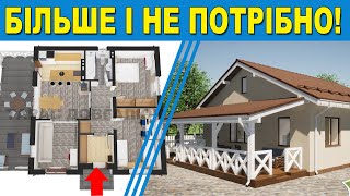 🏠 Одноповерховий бюджетний будинок з газобетону 10 на 10м.