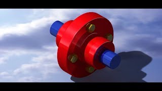 Flange Coupling Unprotected Type | CATIA V5 & V6 | Part Design|Assembly-4