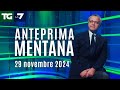 L'anteprima di Mentana del Tg La7 del 29 novembre 2024