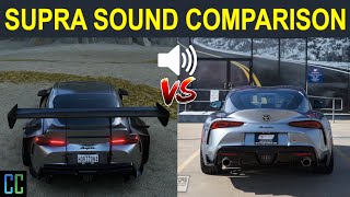 Forza Horizon 5 vs. Real Life l NEW 2020 Toyota Supra GR Sound Comparison