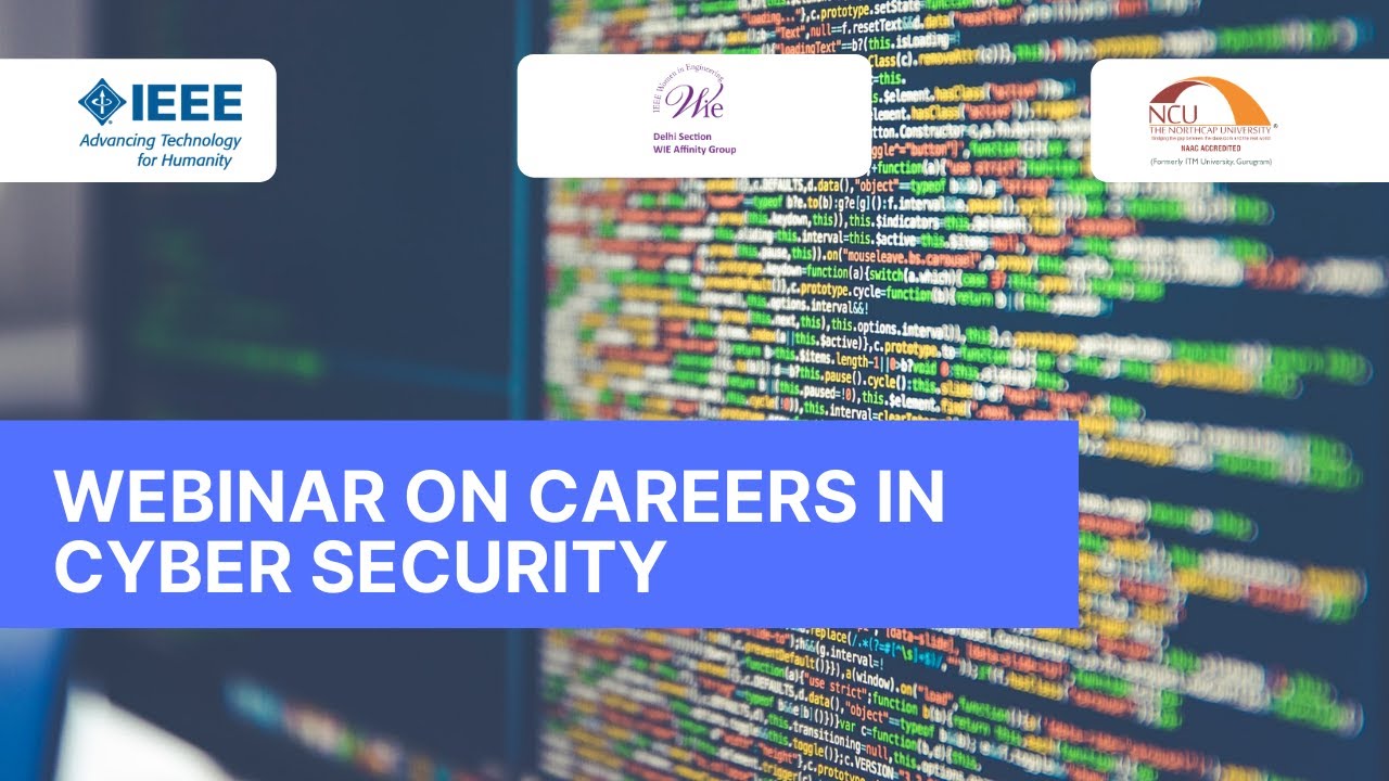 Webinar On Careers In Cyber Security - YouTube