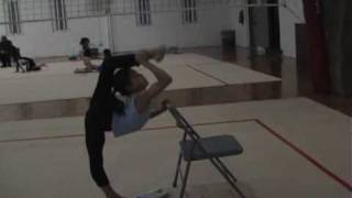 Anya Zhang - rhythmic gymnastics training