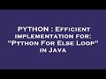 PYTHON : Efficient implementation for: 
