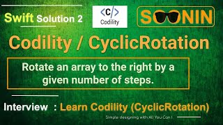 Interview, Swift Codility / CyclicRotation (Rotate an array to the right by a given number of step)