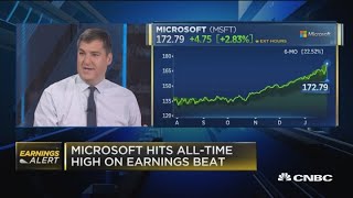 Microsoft hits all-time high after earnings beat