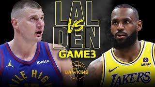 Los Angeles Lakers vs Denver Nuggets Game 3  Highlights | 2024 WCR1 | FreeDawkin