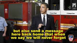 President Obama's Speech at FDNY Fire House Engine 54 \u0026 Ladder 4