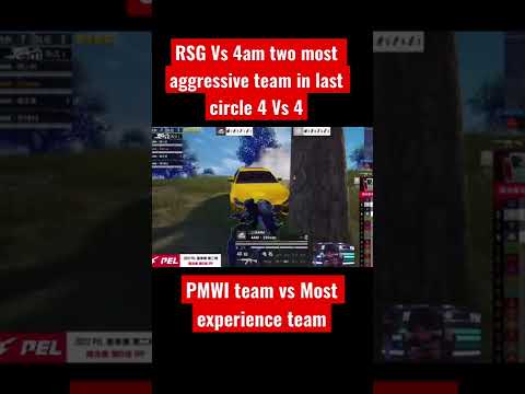 PUBG Mobile RSG Vs 4 am 4 contra 4 lucha en el último círculo.#pubgmobile